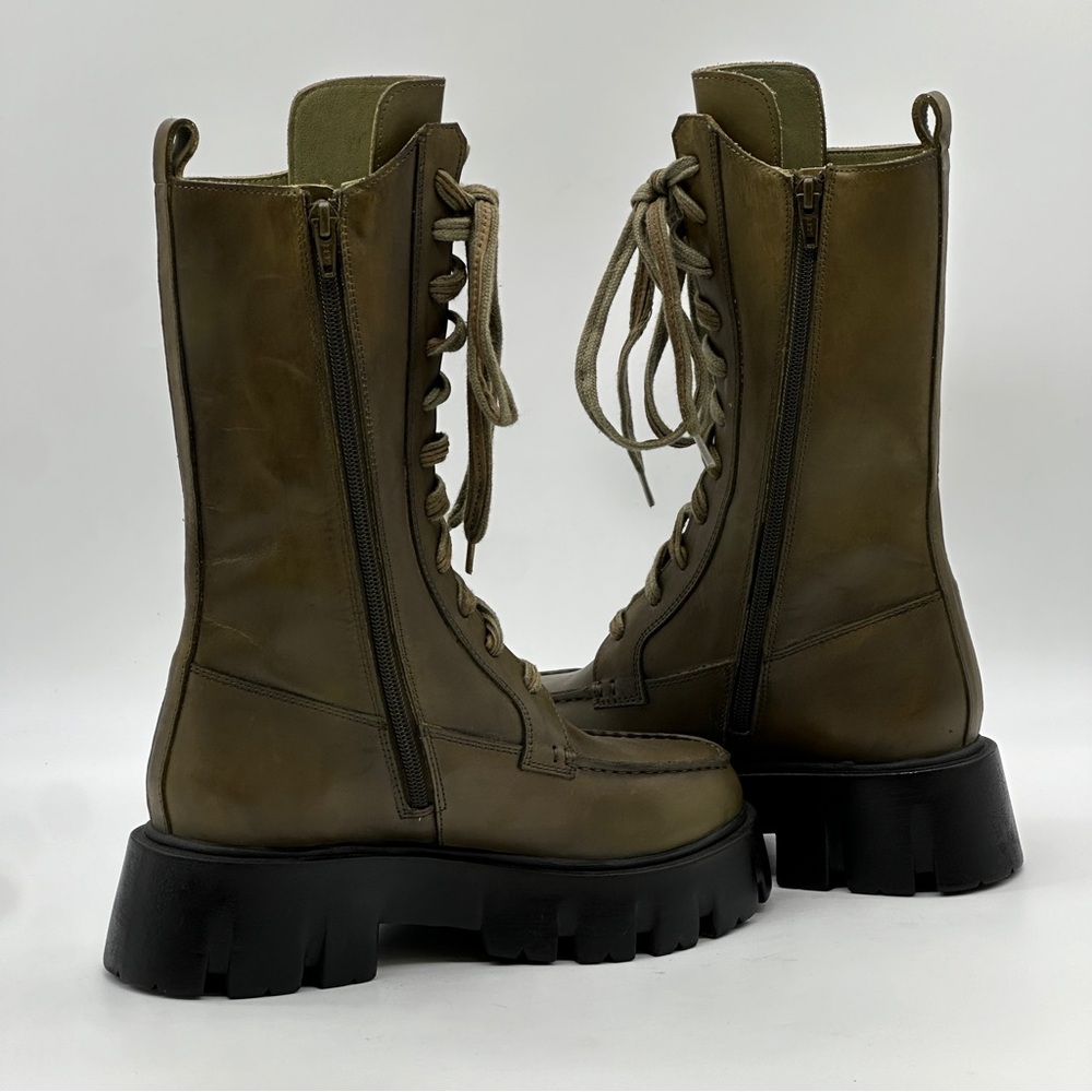 Free People Olive NWOT Combat Boots 6.5 - Picture 9 of 10